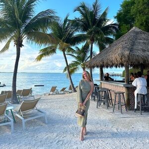 Zara Khaki One-Shoulder linen  Dress size Small